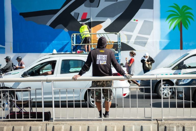 La plus grande fresque du maroc pour Alsa Bus