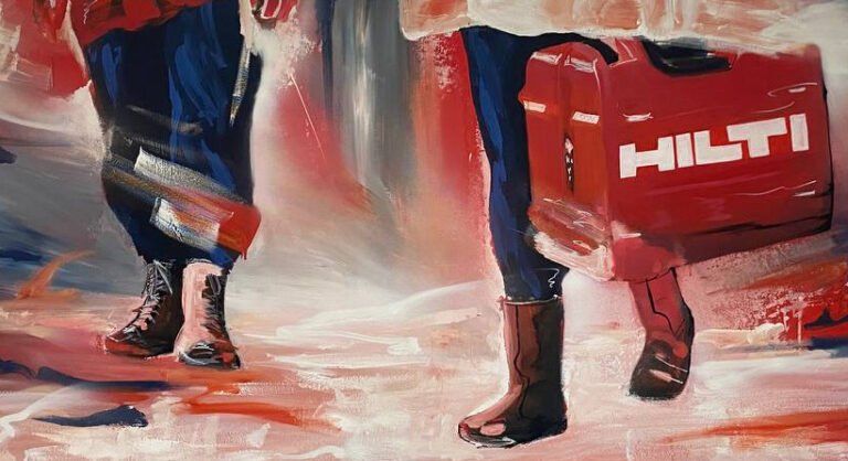 Nouvelle collaboration artistique avec Hilti : œuvres murales et tableaux contemporains