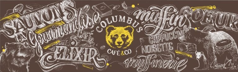 Café Columbus Rabat : 24h chrono pour signer un mur iconique