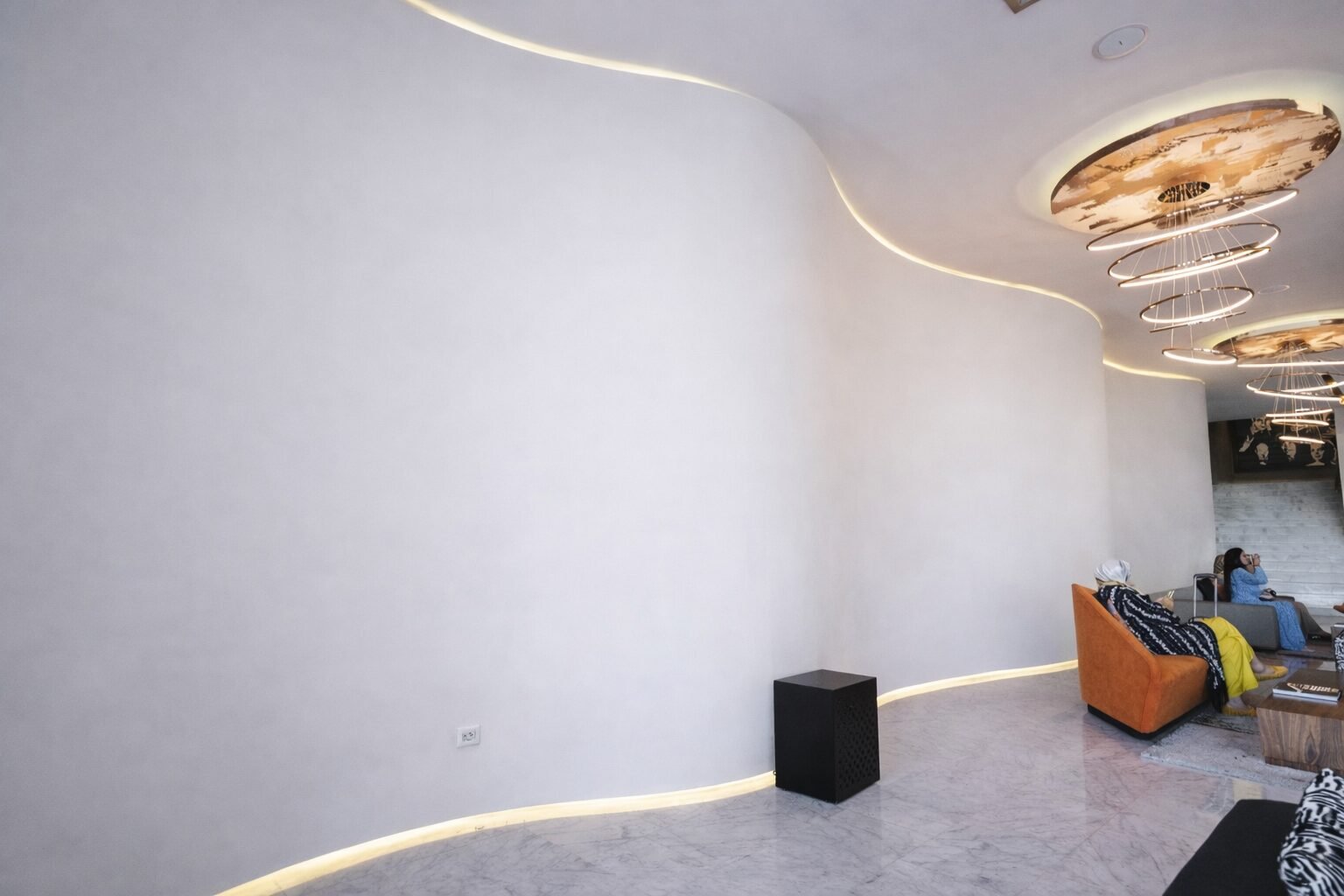 (Avant) Murs vierges à l'hôtel Marina Bay