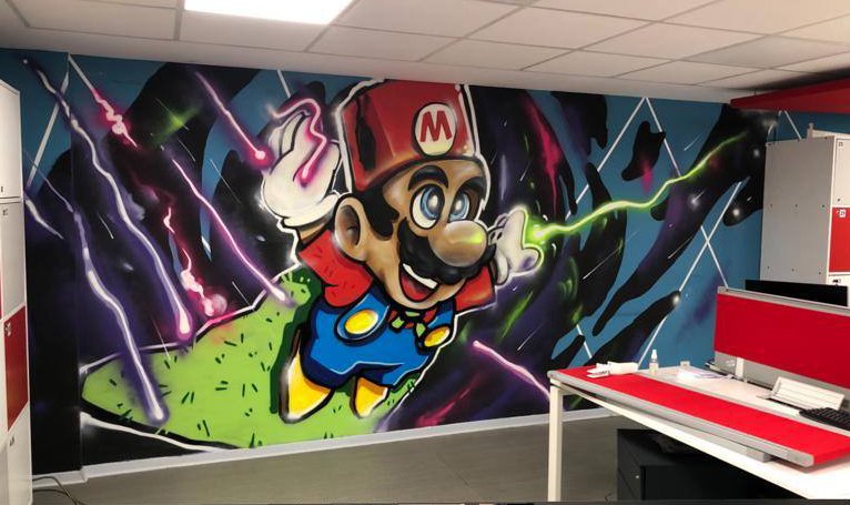 Société Générale Digital Factory : le gaming au mur