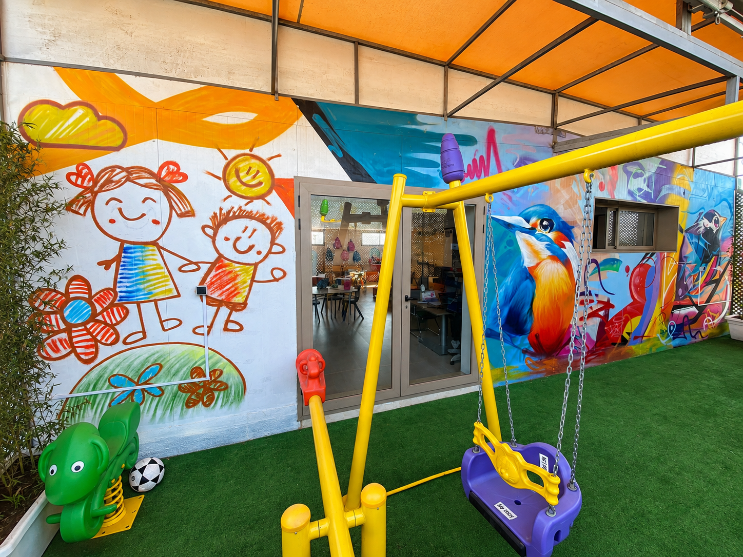Buropa : une terrasse créative pour les ateliers d'enfants